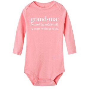 Baby outfit onesie pink Grandma adorable new